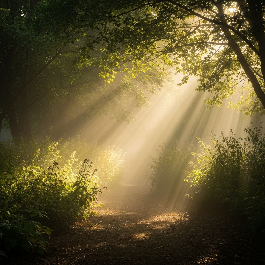 Natural medicinal garden landscape